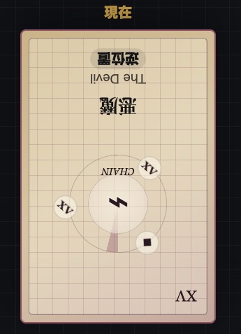 AIタロットアプリのスマホ画面 過去カード